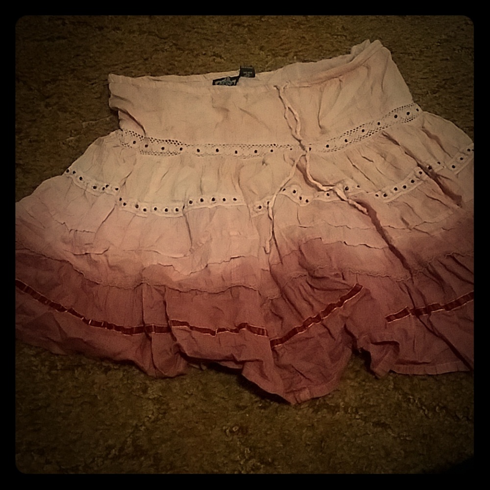 Angie pink ombre skirt